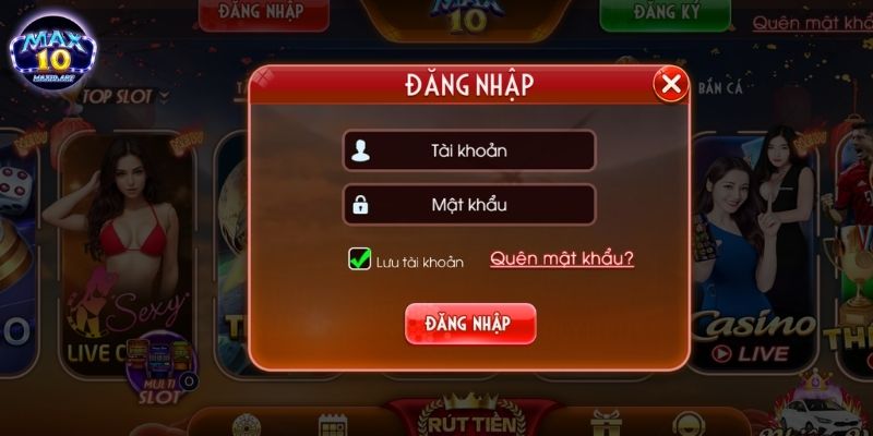 Điều kiện cần thiết để đăng nhập MAX10